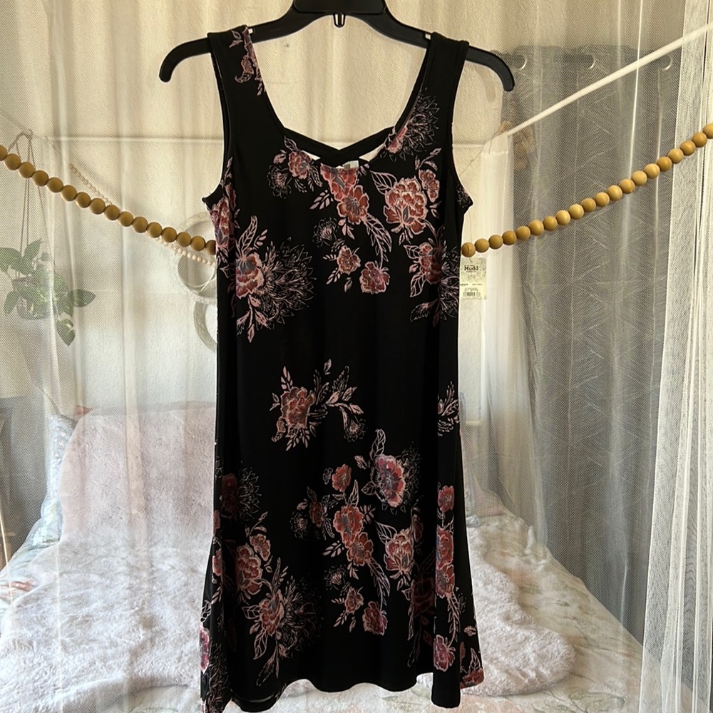 Black floral Mudd dress